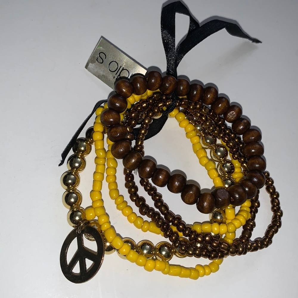Studio S Chunky Beaded Bracelet- Bohemian